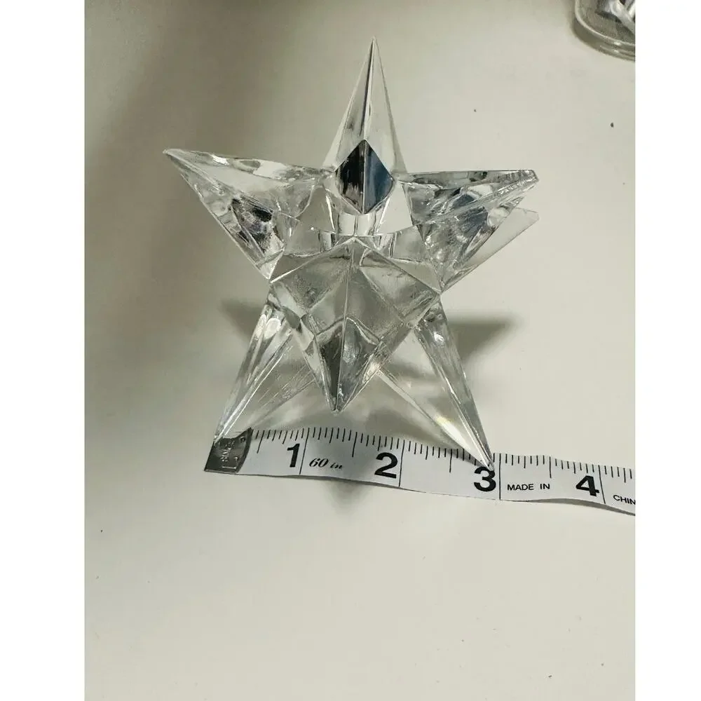 Celestial Glass Star Candle Holder Geometric Modern Decor‎